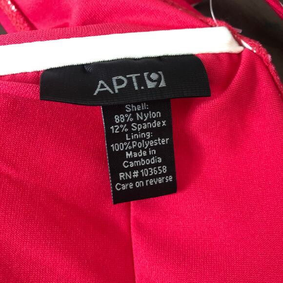 NEW Apt. 9 Womens M Pink Polka Dot Bandeau Bikini Swim Top - Picture 7 of 8